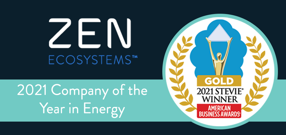 Zen Ecosystems Honored as Gold Stevie® Award Winner in 2021 American Business Awards®
