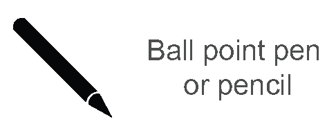 Ball point pen or pencil