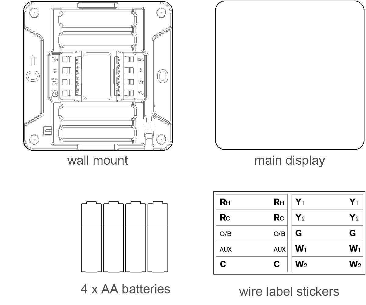 Wall mount and main display